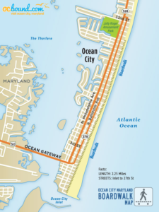 Ocean City MD Boardwalk Map