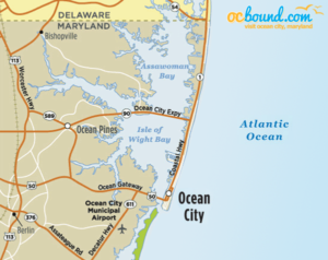 Ocean City Map and Driving Directions