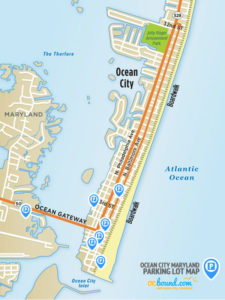 Ocean City MD Parking Lot Map