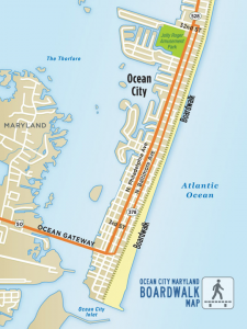 Ocean City, MD Boardwalk Map